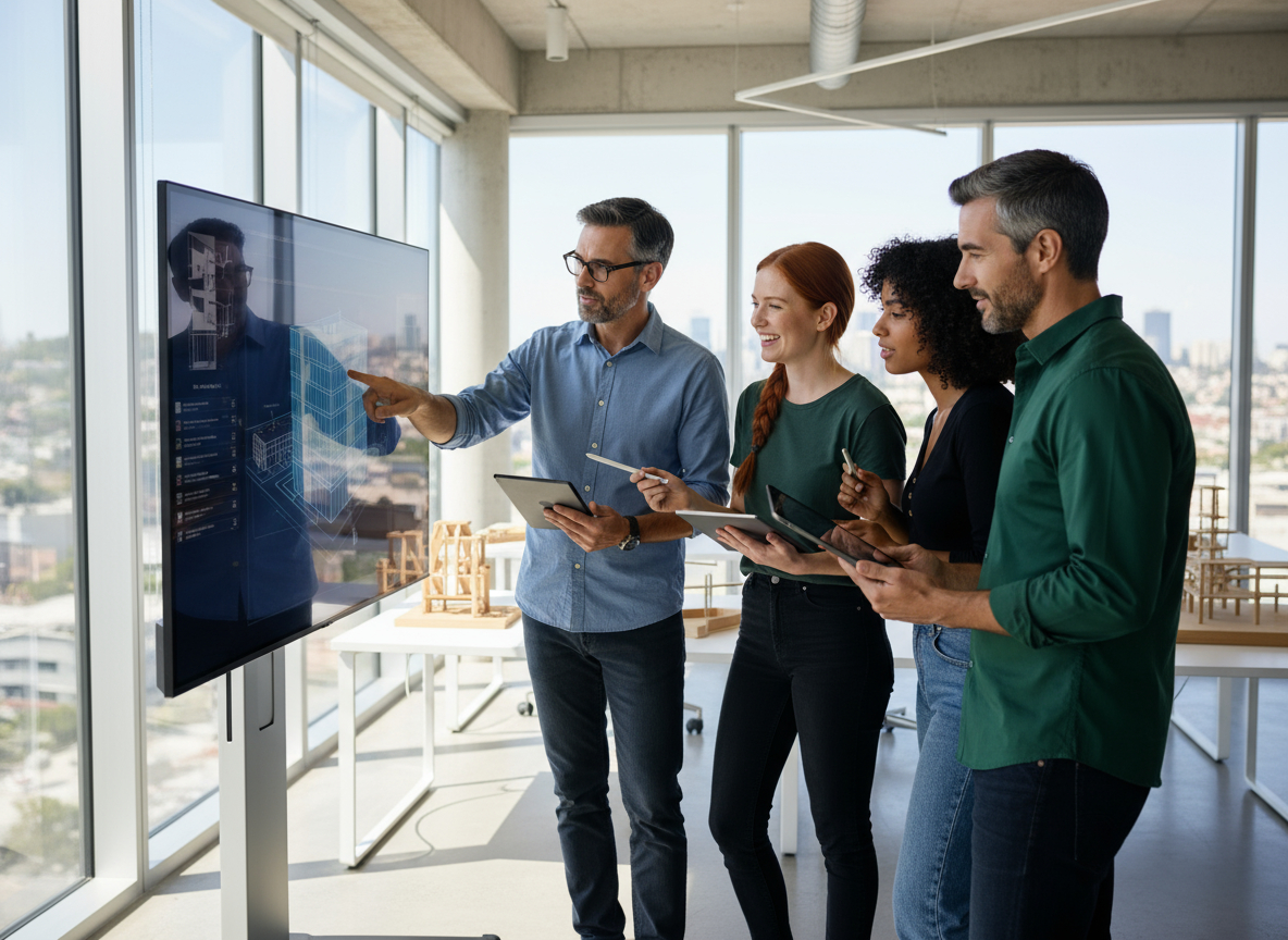 Team bei digitaler Kollaboration